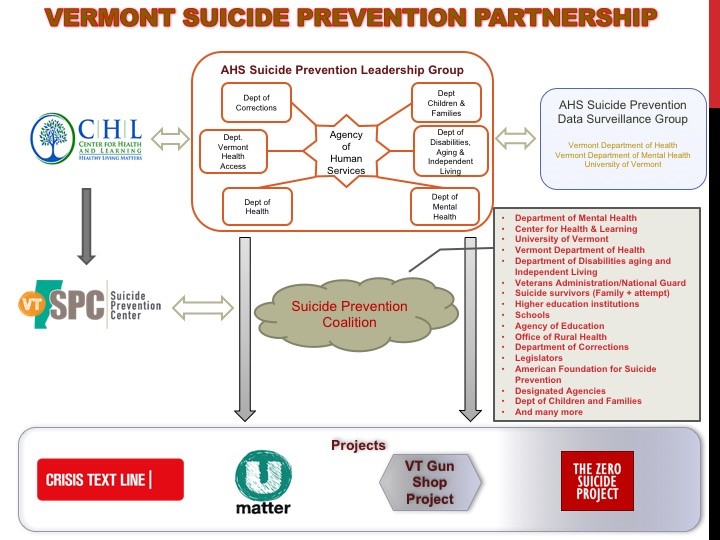 Suicide Prevention Partnership Diagram 