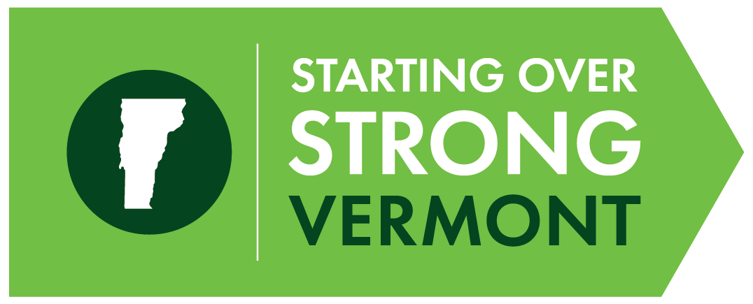 Green Starting Over Strong Vermont Logo